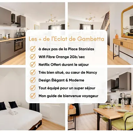 L'éclat De Gambetta - Place Stanislas - 6 Pers Nancy