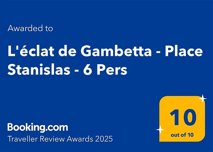 L'eclat De Gambetta - Place Stanislas - 6 Pers Appartement Nancy